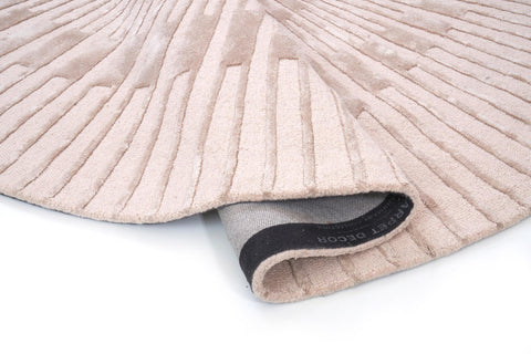 Carpet Decor Radius Teppich Beige rund