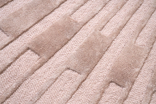 Carpet Decor Radius Teppich Beige rund