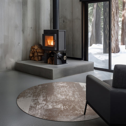 Carpet Decor Rust Teppich Kupfer Rund