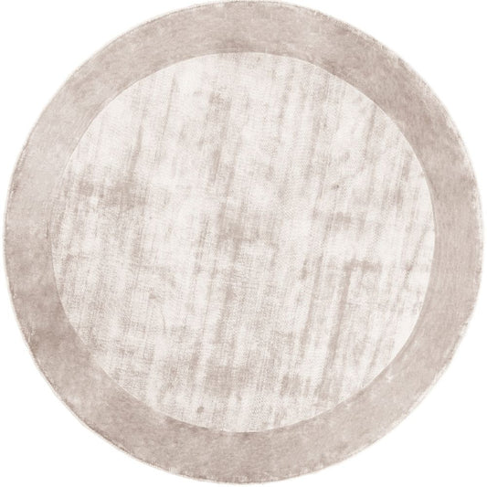 Carpet Decor Tere Teppich Silber rund