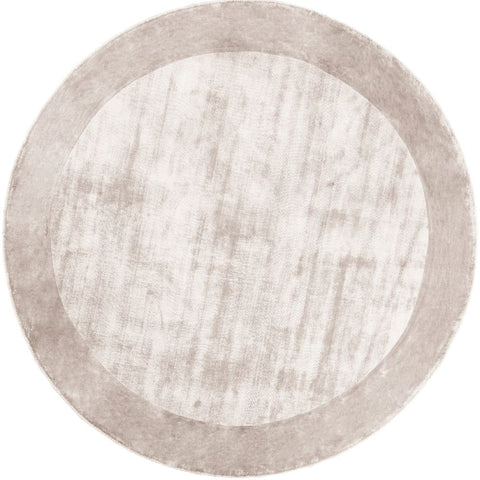 Carpet Decor Tere Teppich Silber rund