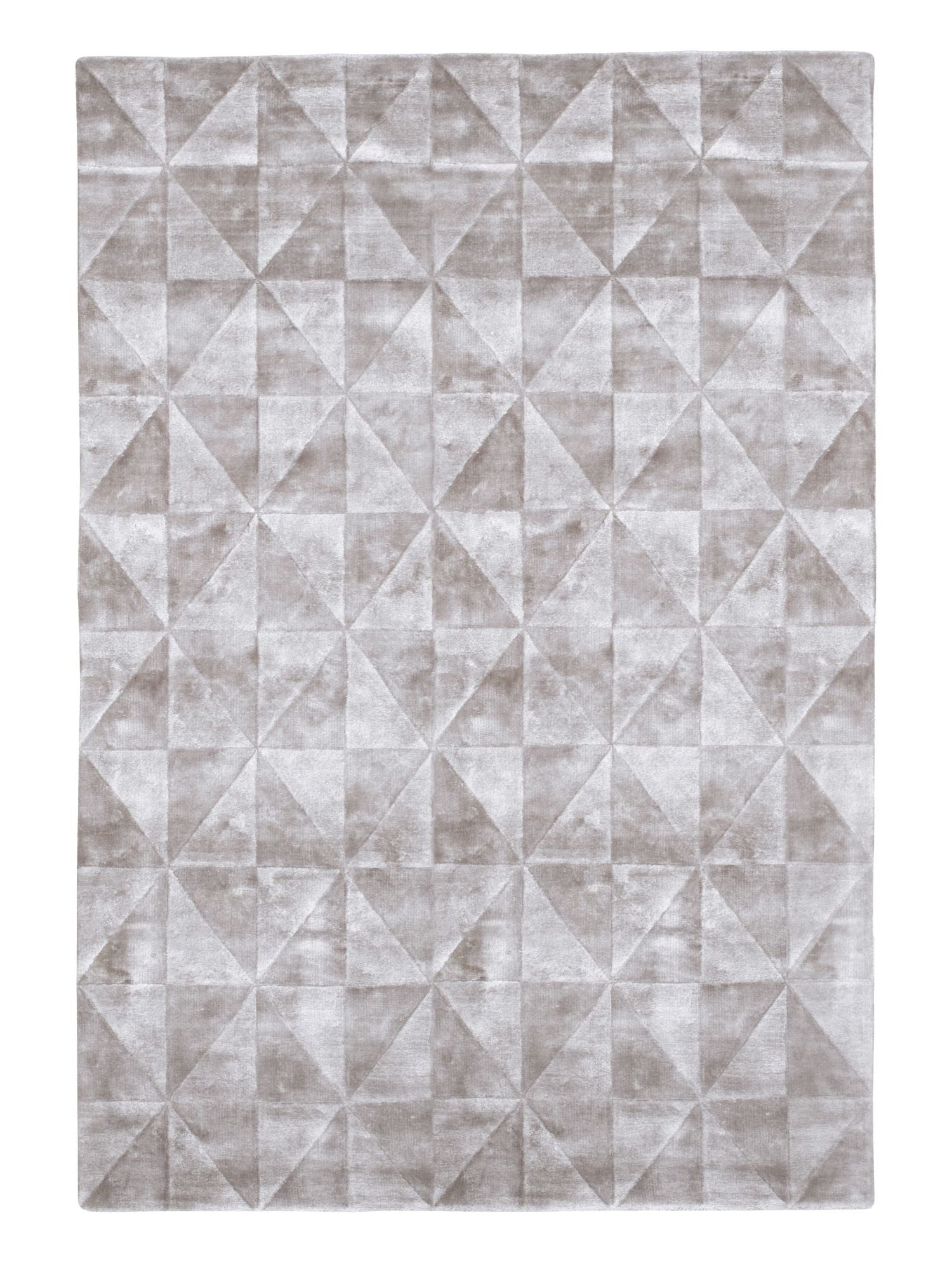 Carpet Decor Triango Teppich Silber