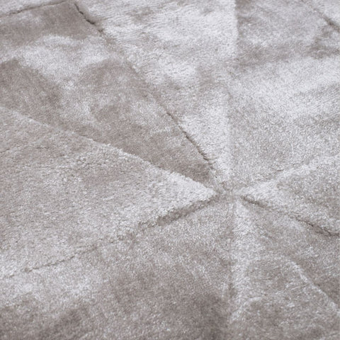 Carpet Decor Triango Teppich Silber