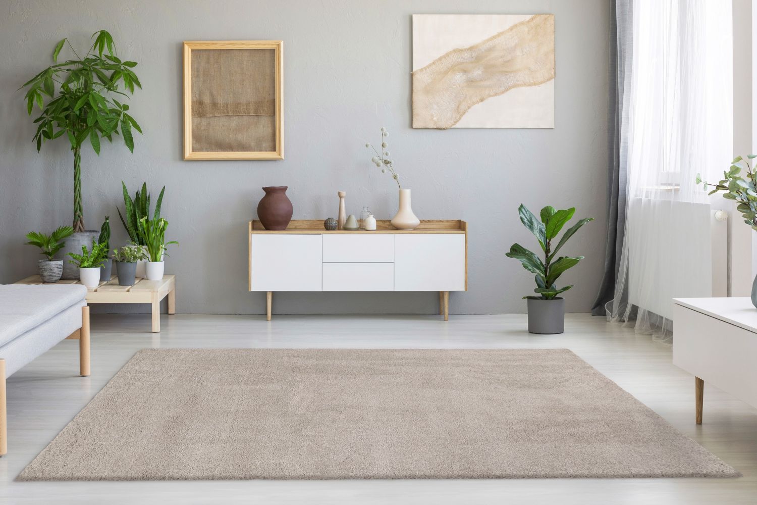 Dekowe Lucida Hochflorteppich beige
