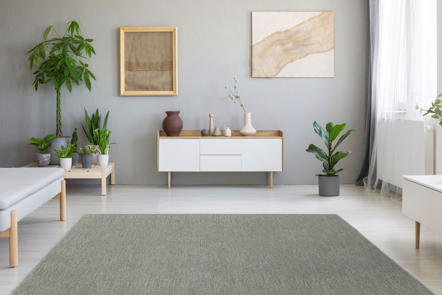 Dekowe Maduna Kurzflorteppich grün