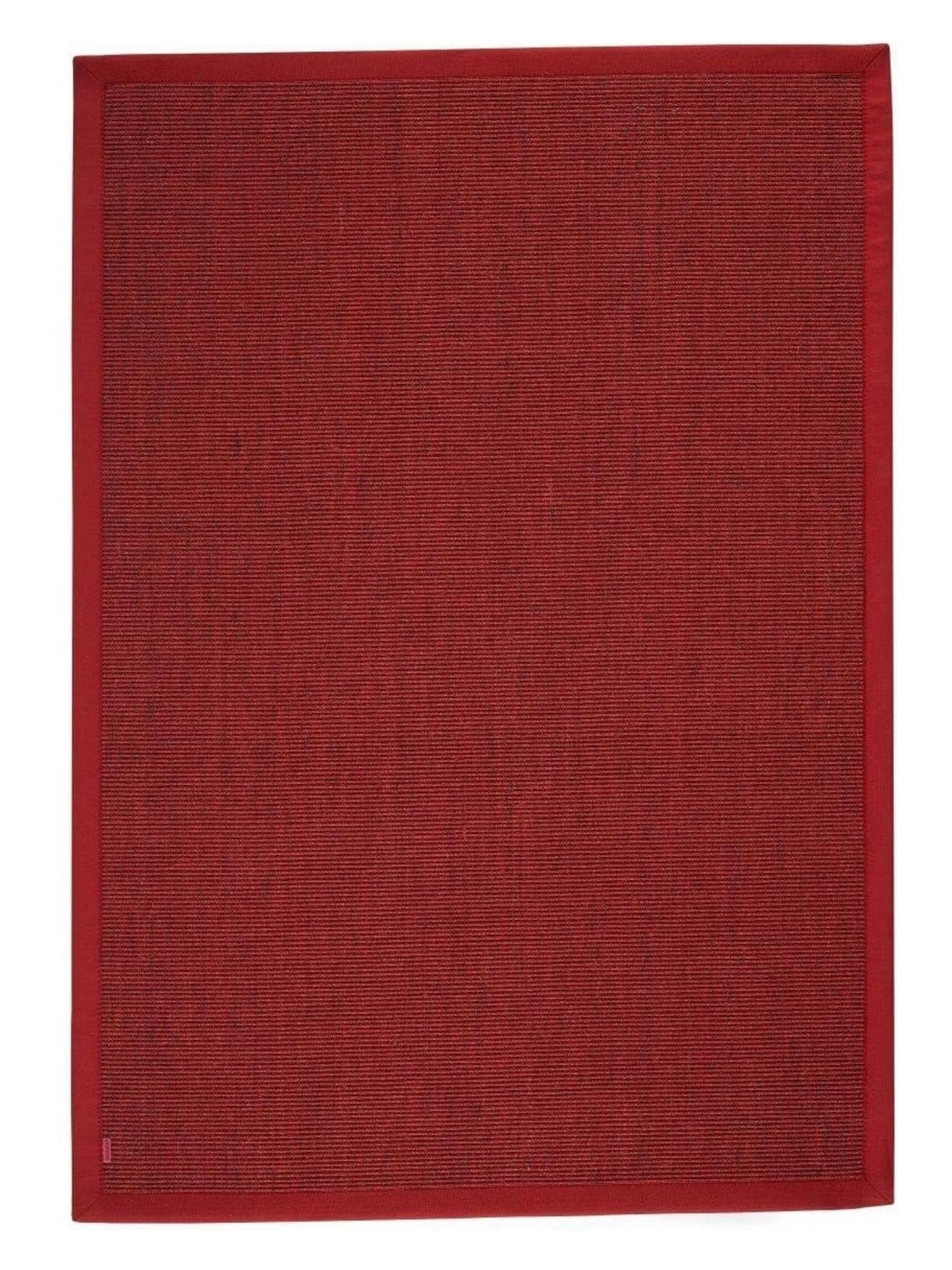 Dekowe Mara - S2 Sisalteppich 017 Rot-Meliert