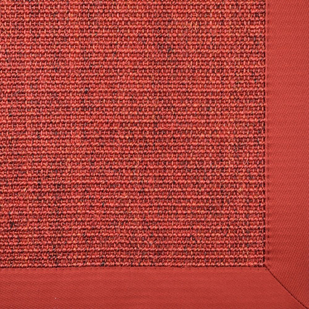 Dekowe Mara - S2 Sisalteppich 017 Rot-Meliert
