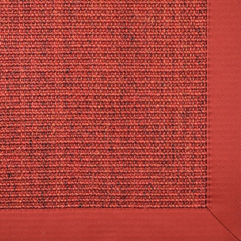 Dekowe Mara - S2 Sisalteppich 017 Rot-Meliert