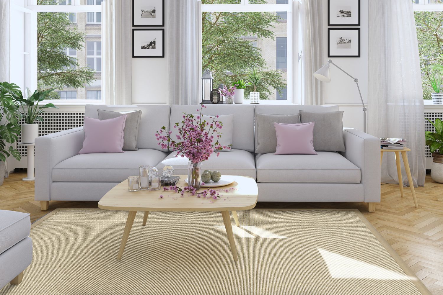 Dekowe Mara S2 Sisalteppich Chablis