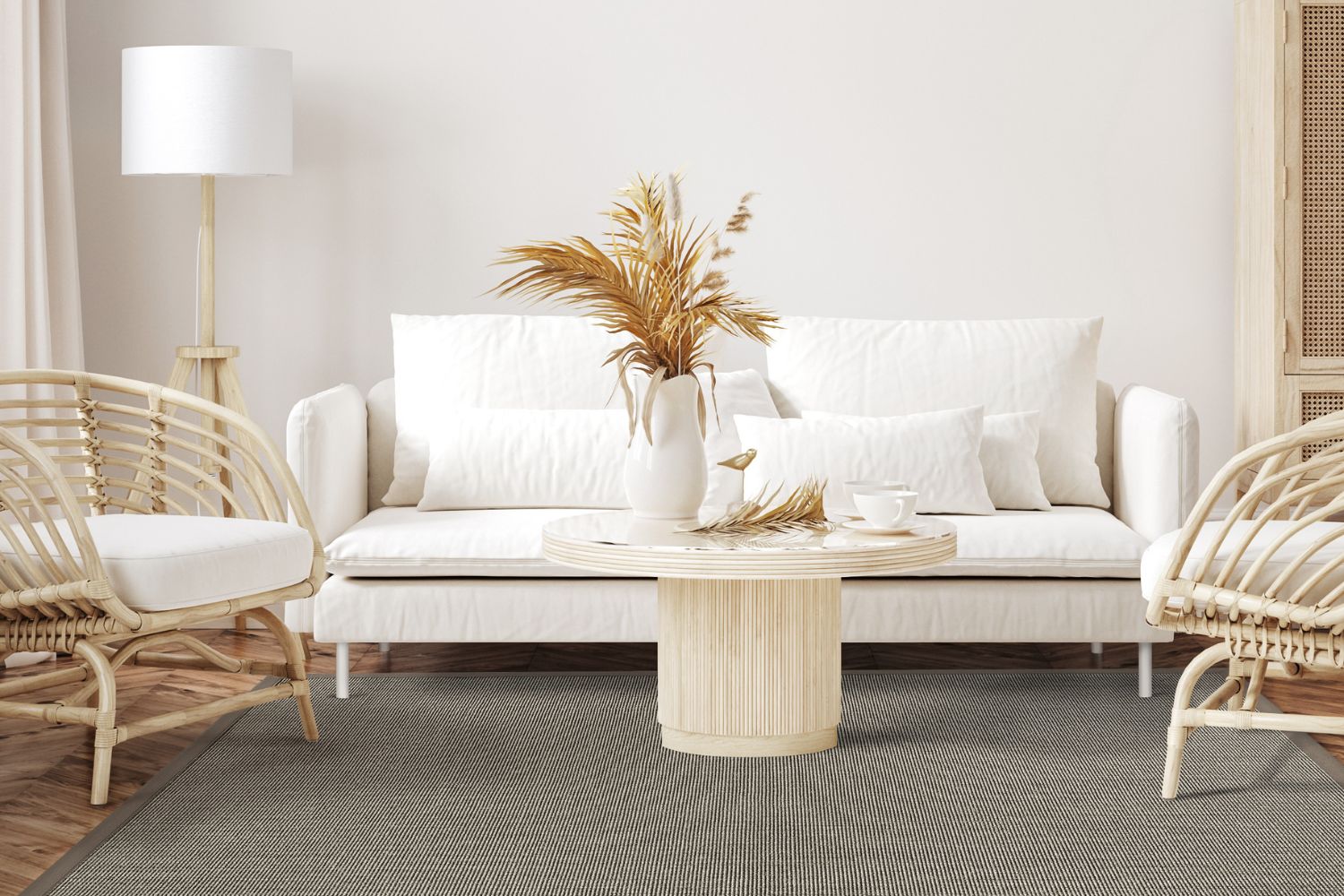 Dekowe Mara S2 Sisalteppich Grau mix