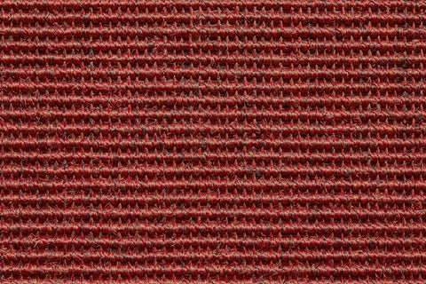Dekowe Mara S2 Sisalteppich Rot-Meliert