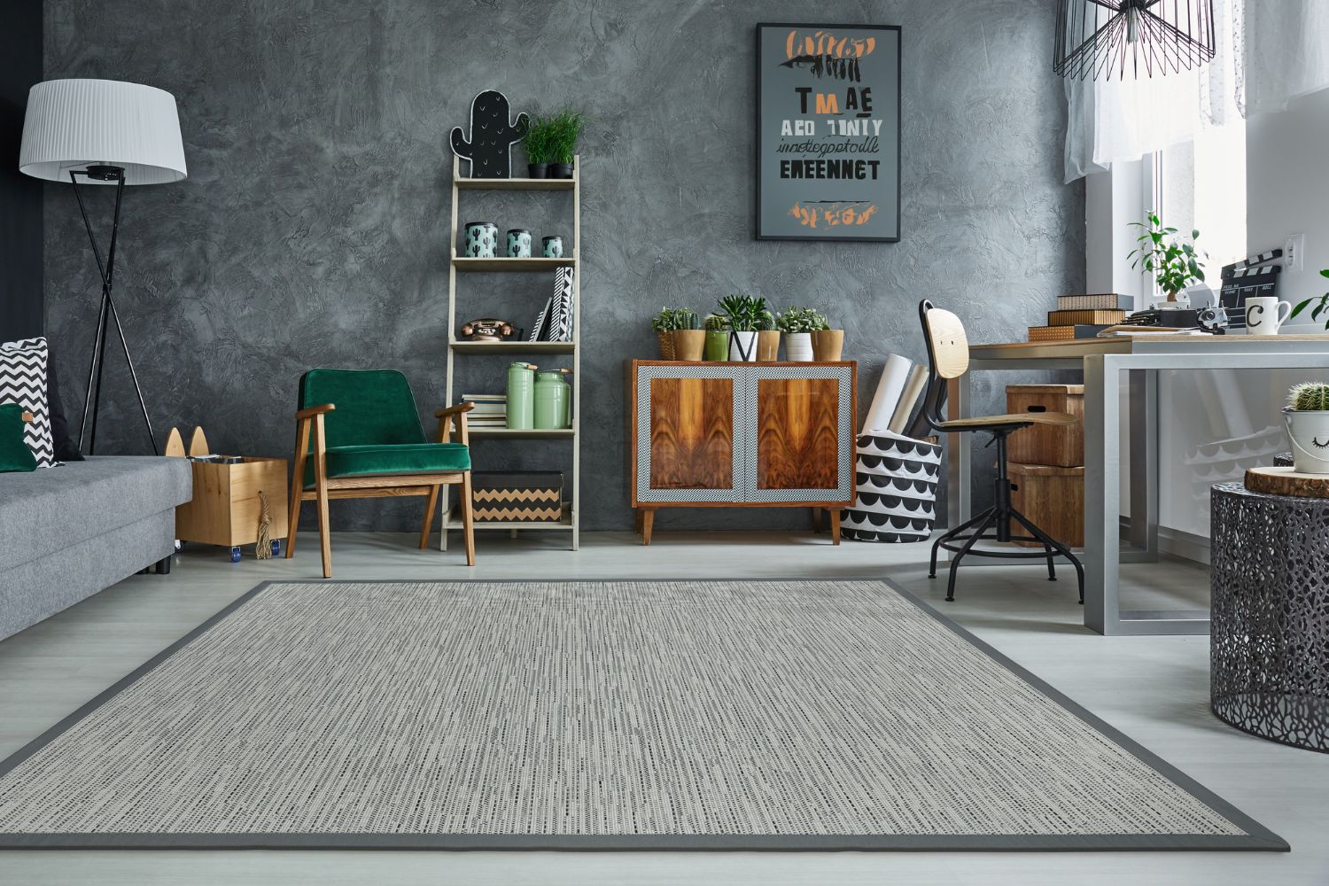 Dekowe Naturino Effekt S2 In- & Outdoorteppich 005 Silbergrau