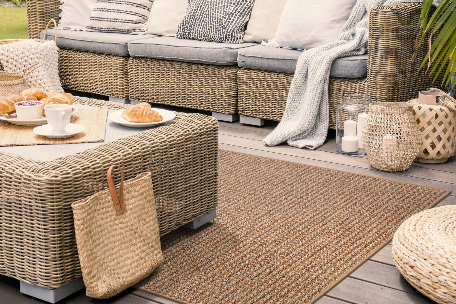 Dekowe Naturino Joy S1 In- & Outdoorteppich Antigua hellbraun