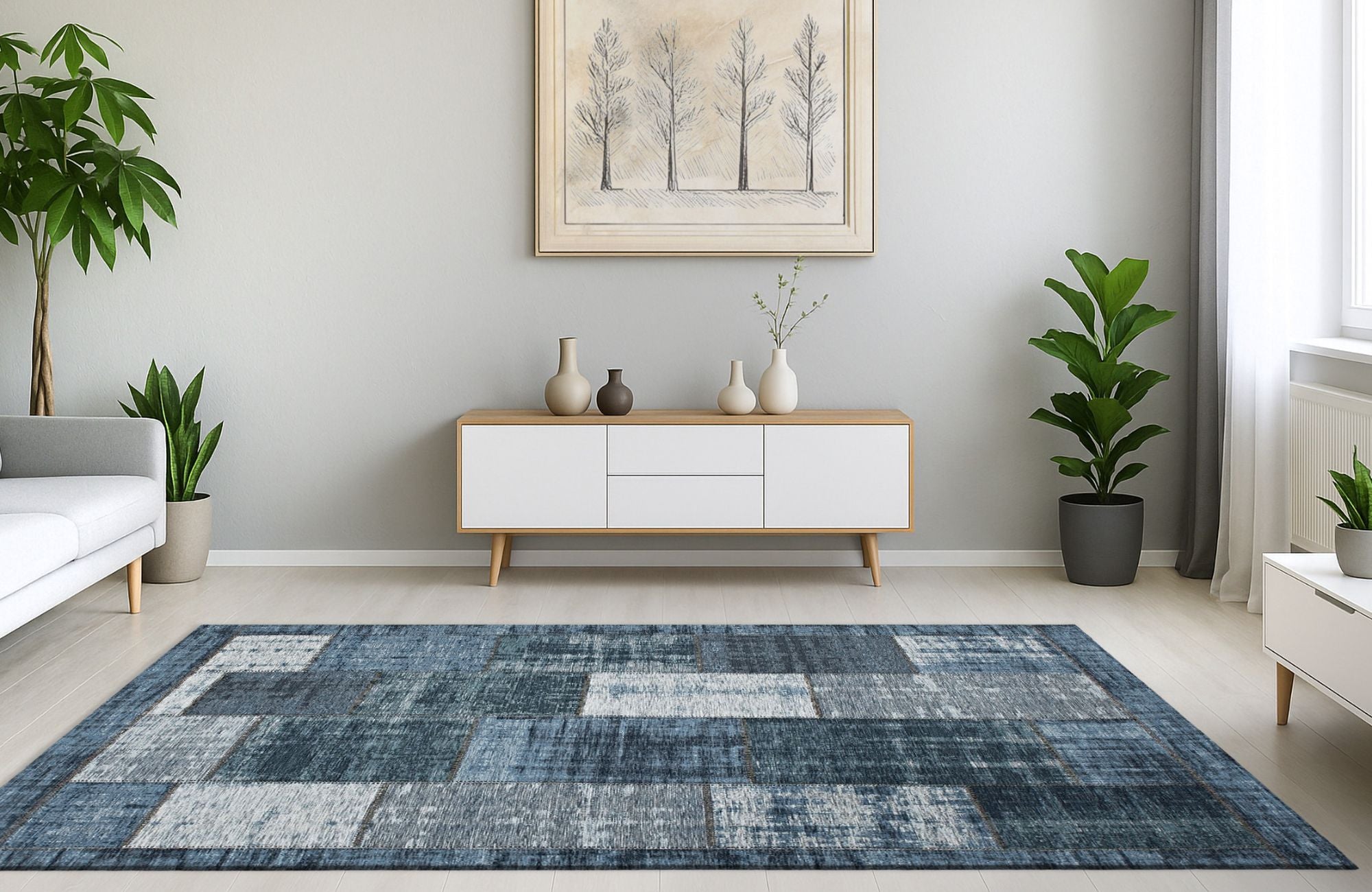 Dekowe Pablo Designteppich 36 Denim
