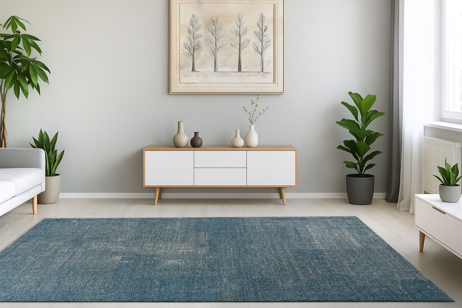 Dekowe Salamanca Teppich hellblau