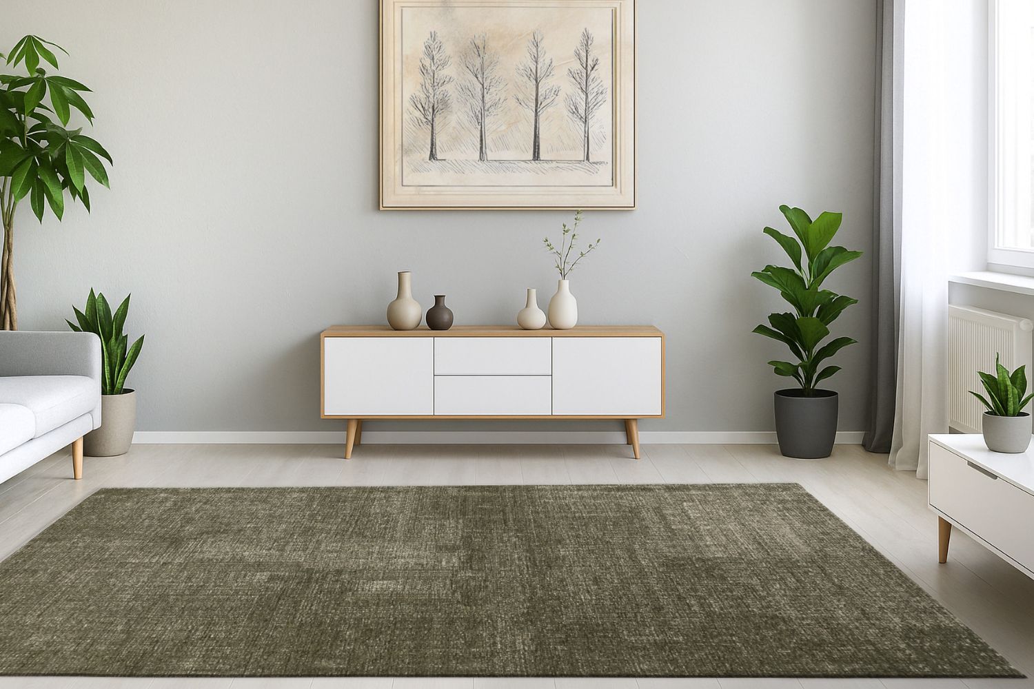 Dekowe Salamanca Teppich olivgrün