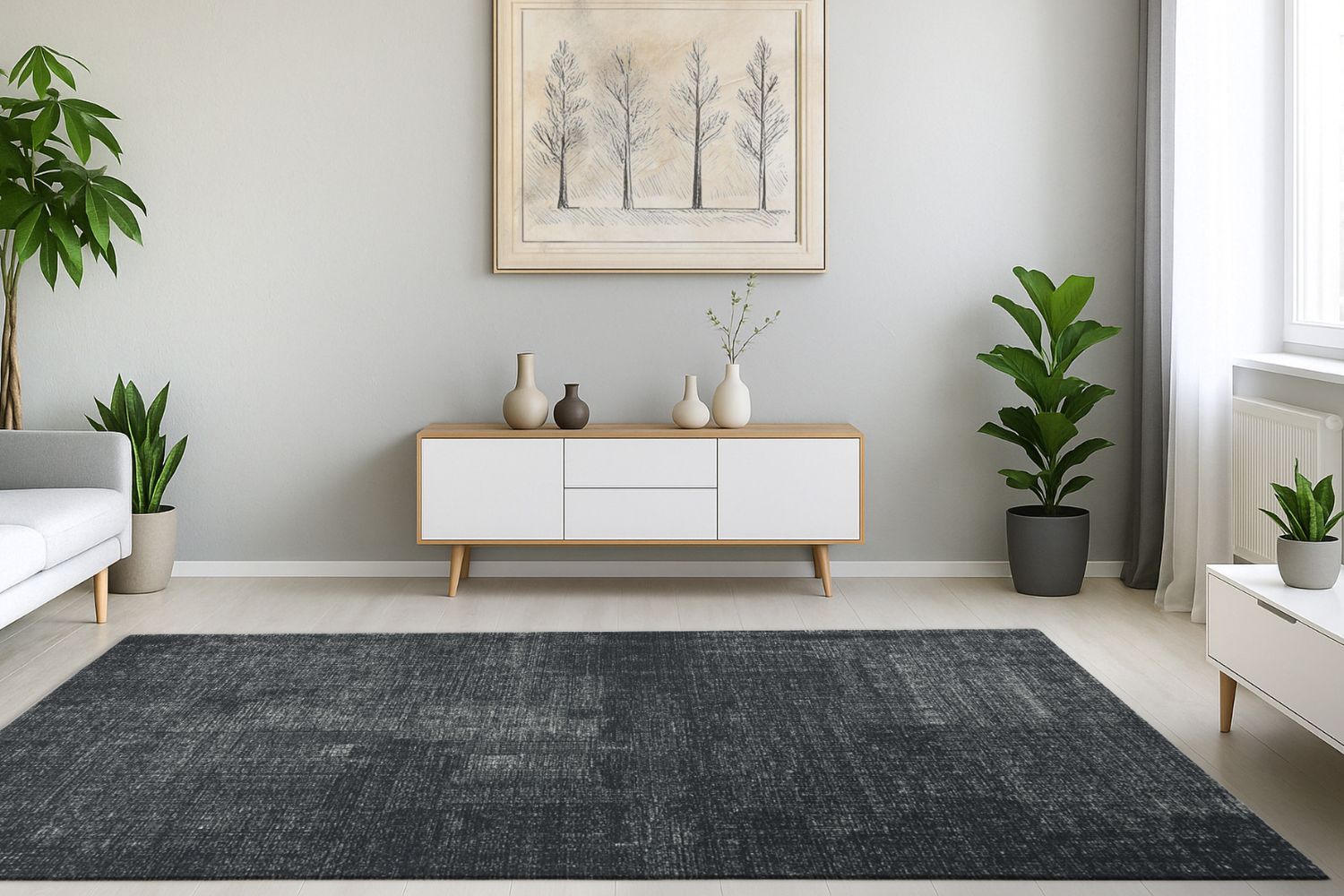 Dekowe Salamanca Teppich schwarz