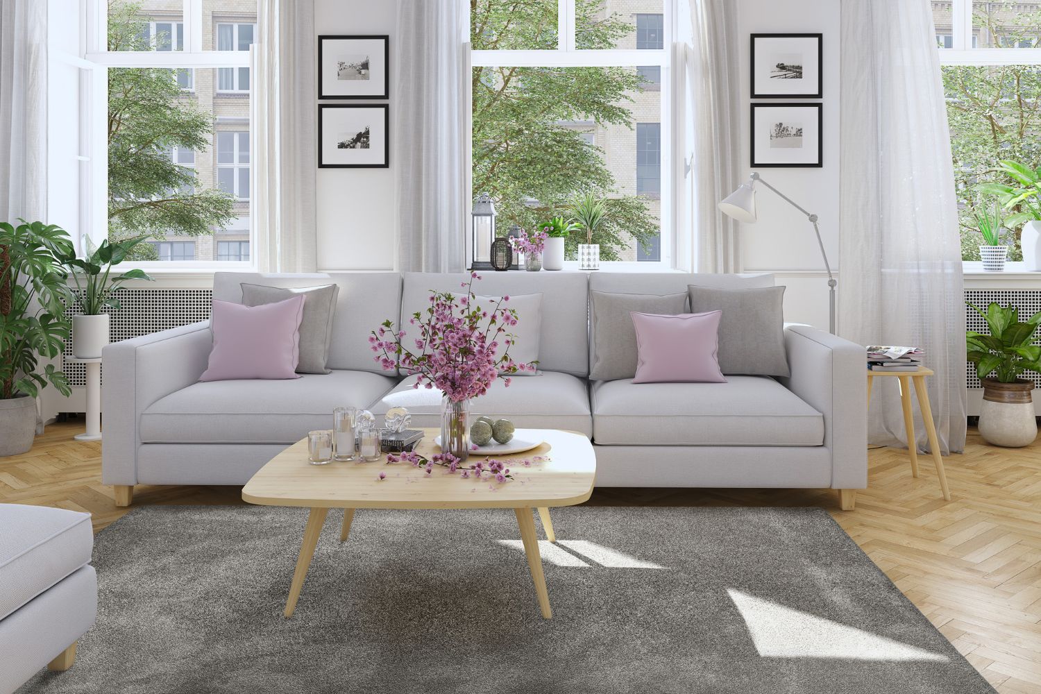 Dekowe Urbana Premium Teppich grau