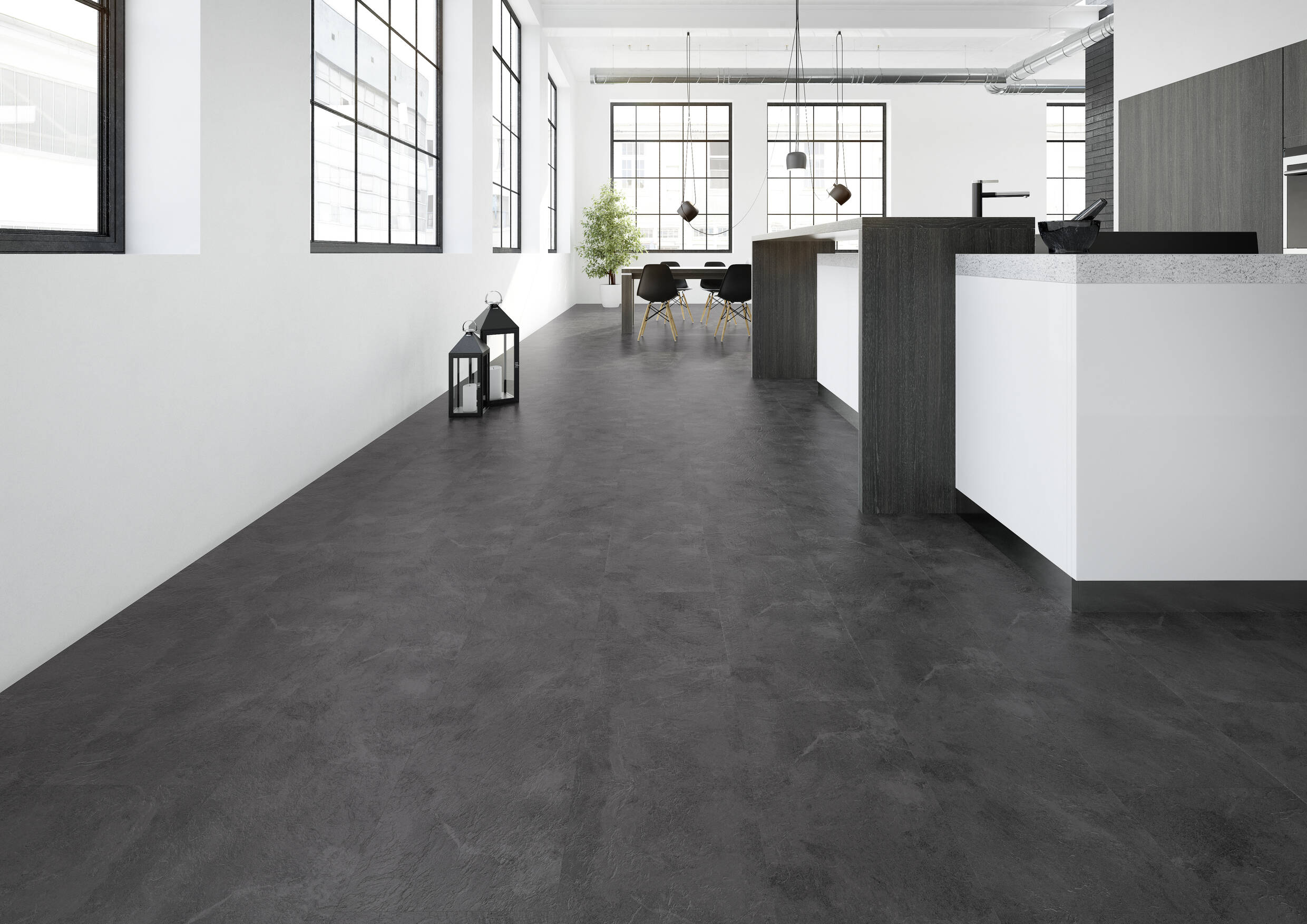 Joka Klebe-Vinyl Classic Designböden 340  2,0mm/NS 0.4mm Dryback 2806 Grey Slate