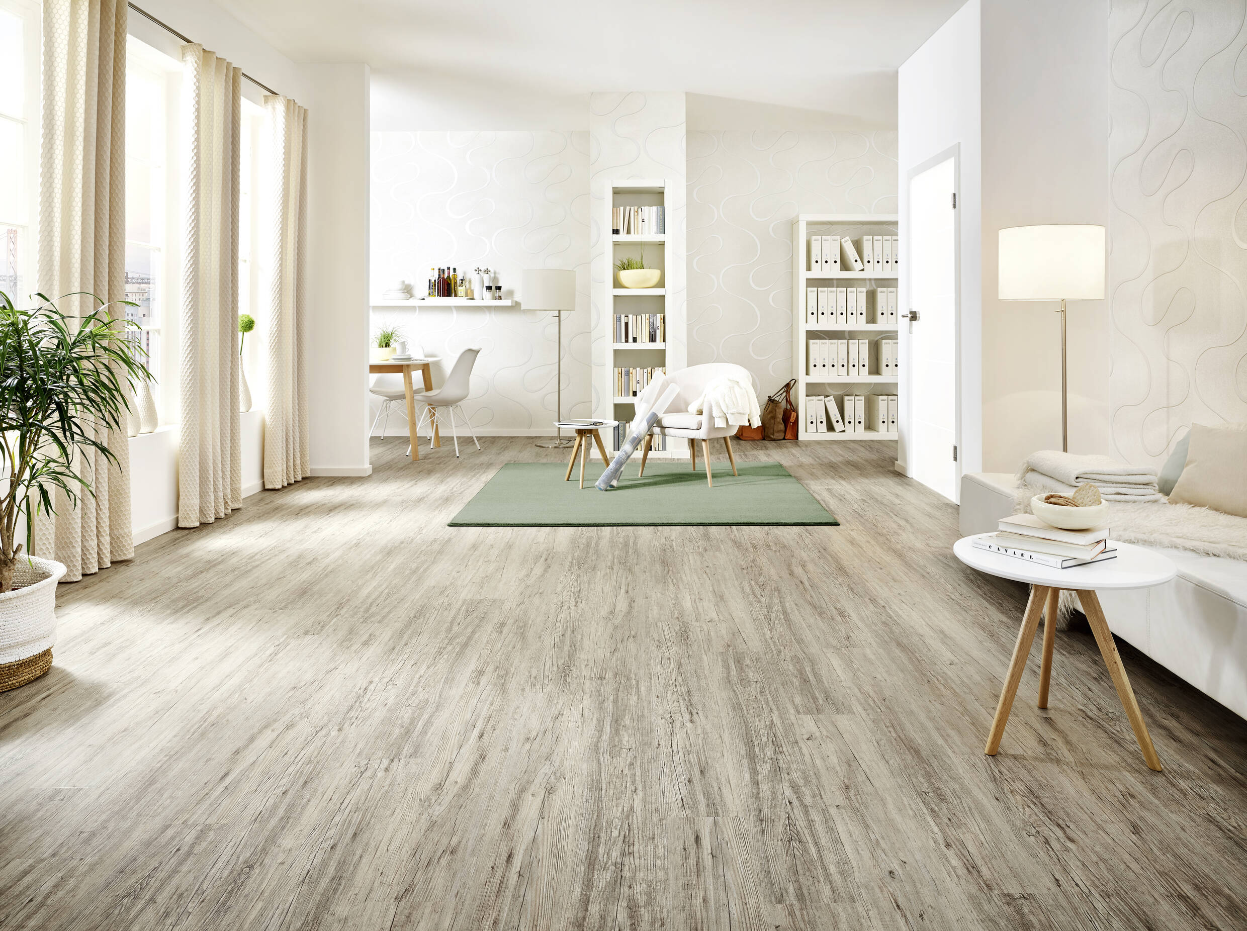 Joka Klebe-Vinyl Classic Designböden 340  2,0mm/NS 0.4mm Dryback 2834 Grey Pine