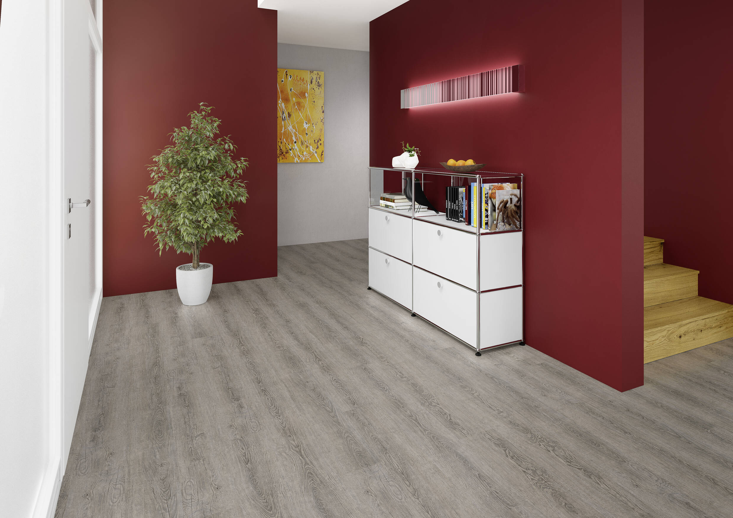 Joka Klebe-Vinyl Classic Designböden 340  2,0mm/NS 0.4mm Dryback 2840 Old Grey Oak