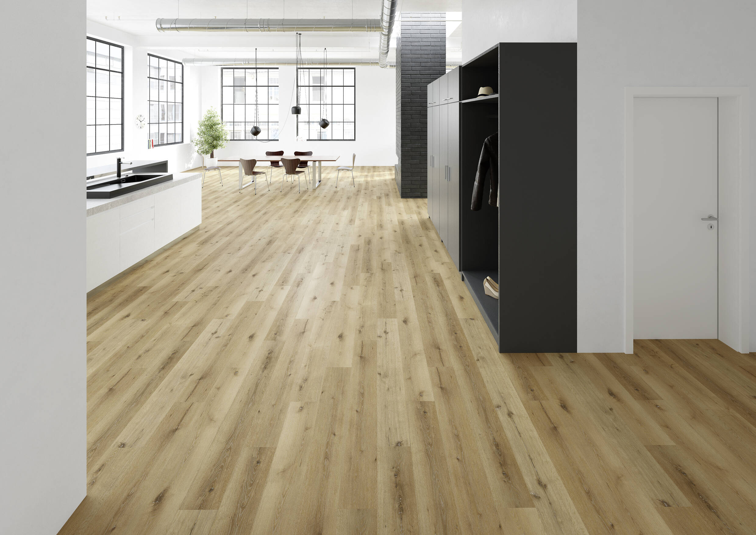 Joka Klebe-Vinyl Classic Designböden 340  2,0mm/NS 0.4mm Dryback 2871 Chalet Oak White