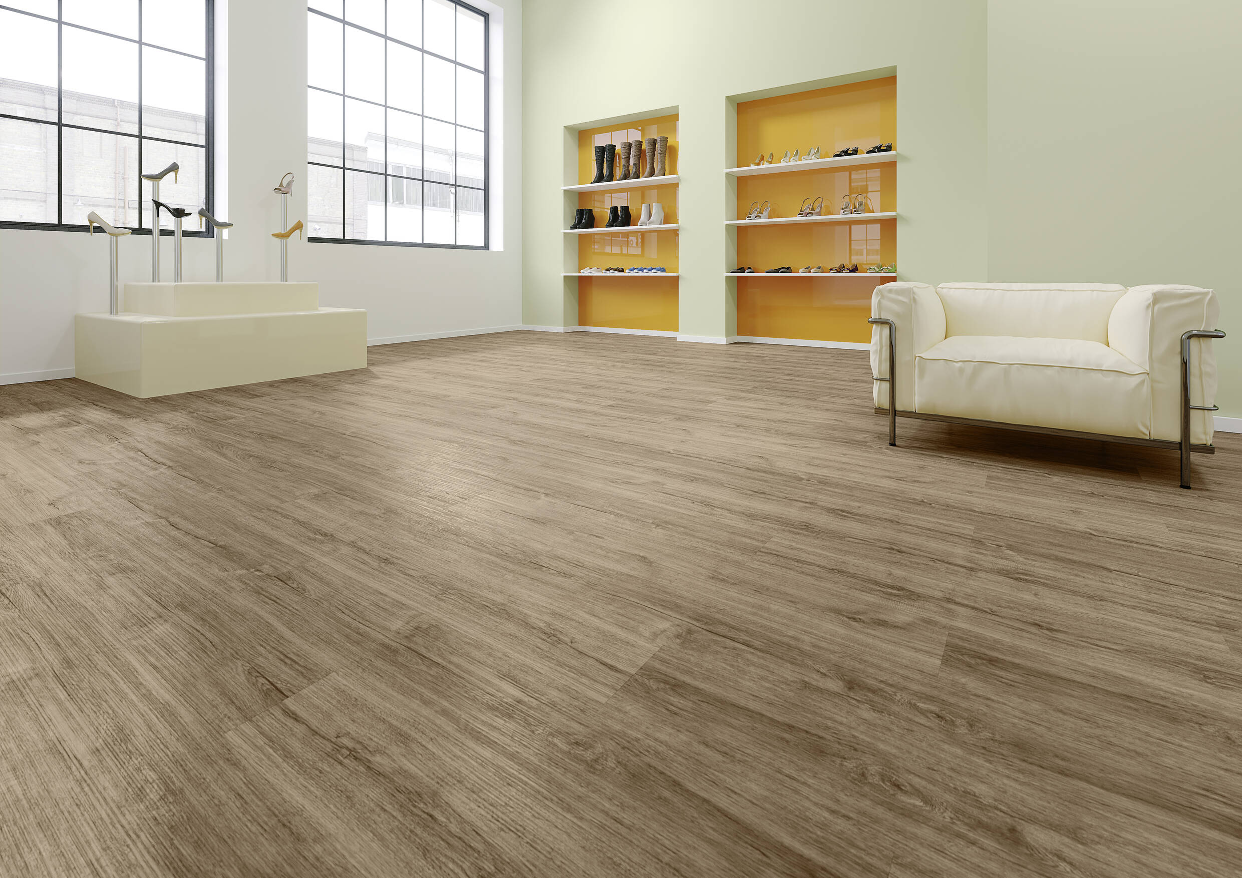 Joka Klebe-Vinyl DESIGN 555 2,5mm/NS 0,55mm Dryback 5204 Brown Cracked Oak
