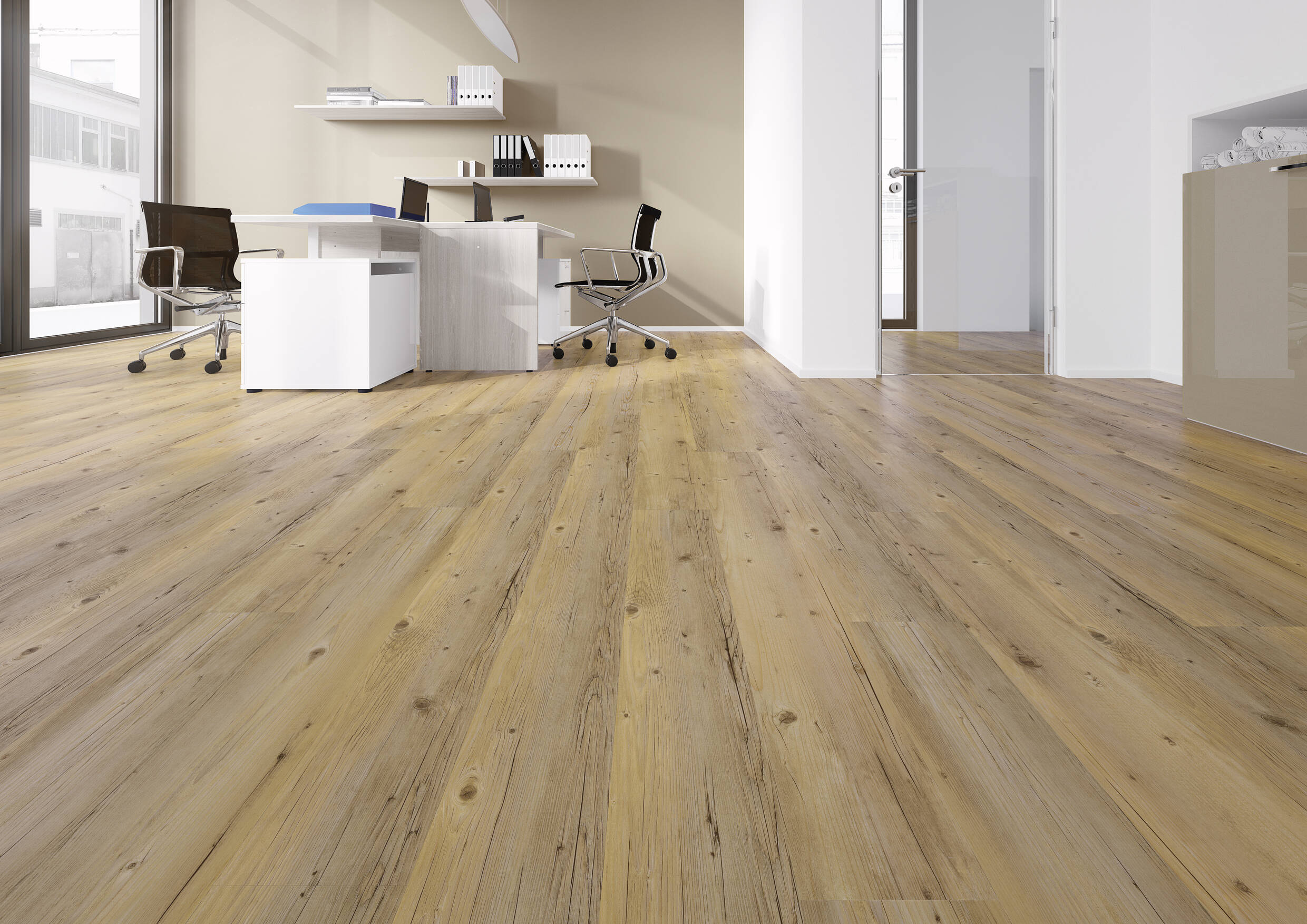 Joka Klebe-Vinyl DESIGN 555 2,5mm/NS 0,55mm Dryback 5407 Blond Pine