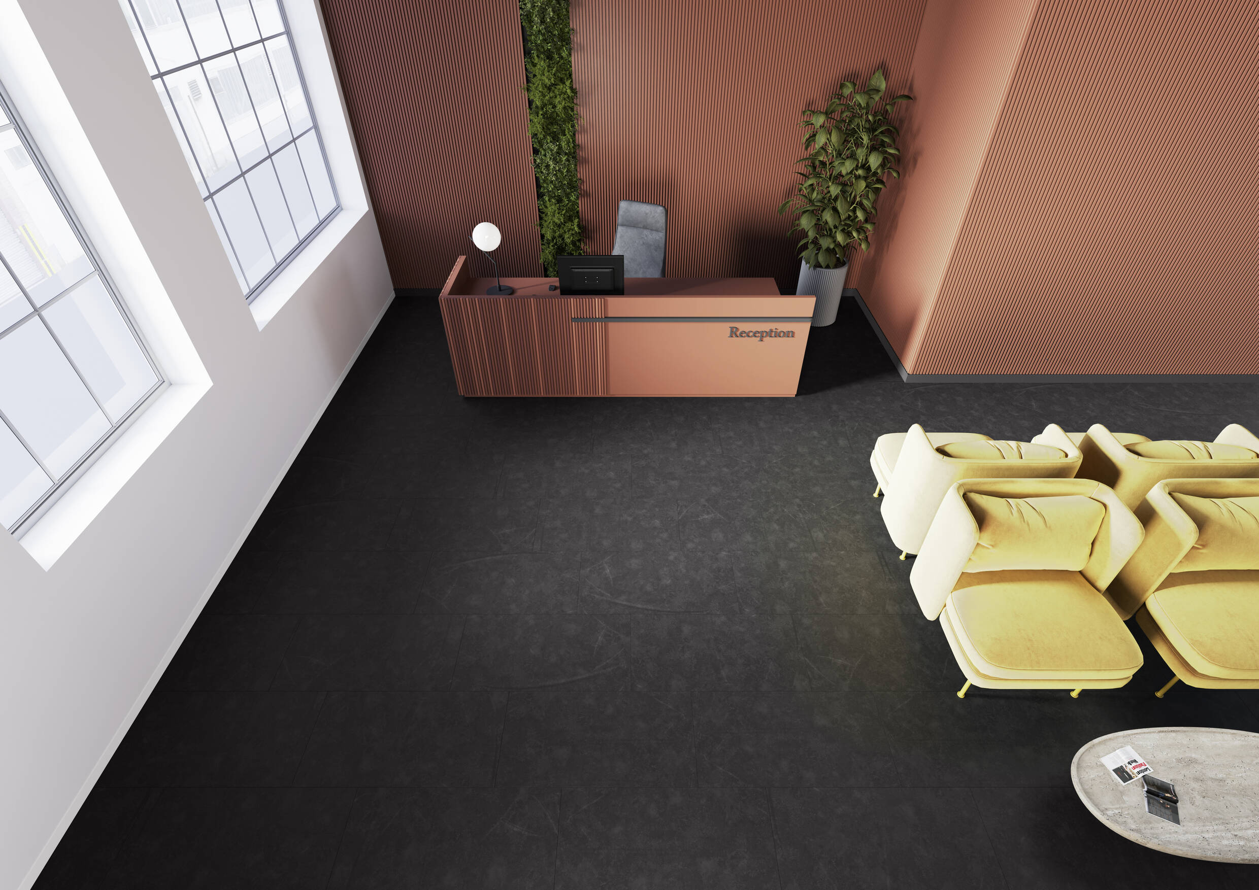 Joka Klebe-Vinyl DESIGN 555 2,5mm/NS 0,55mm Dryback 5601 Worn Concrete