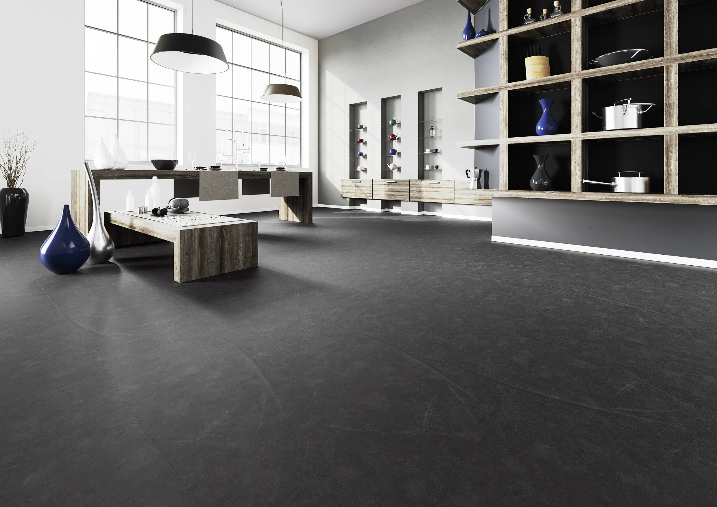 Joka Klebe-Vinyl DESIGN 555 2,5mm/NS 0,55mm Dryback 5601 Worn Concrete