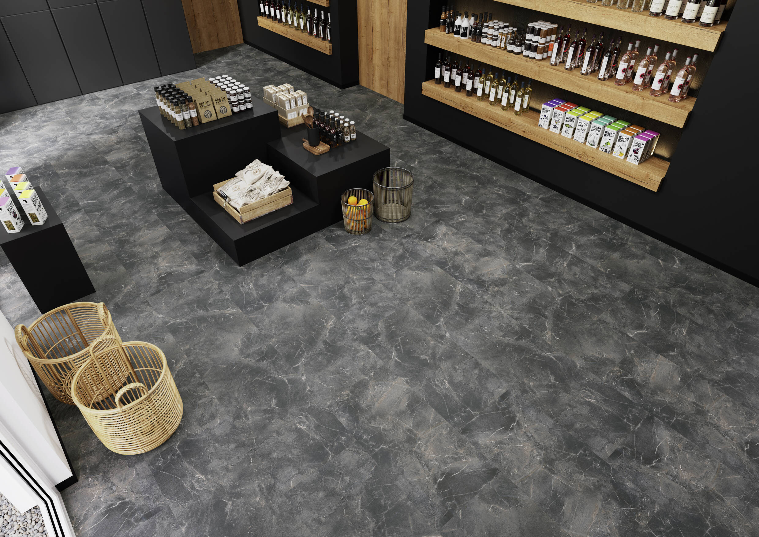 Joka Klebe-Vinyl DESIGN 555 2,5mm/NS 0,55mm Dryback 5603 Carrara dark