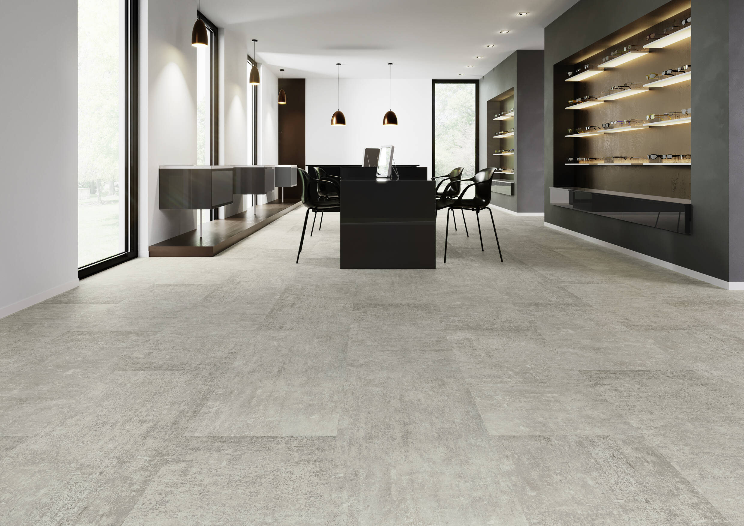 Joka Klebe-Vinyl DESIGN 555 2,5mm/NS 0,55mm Dryback 5605 Granit Slab