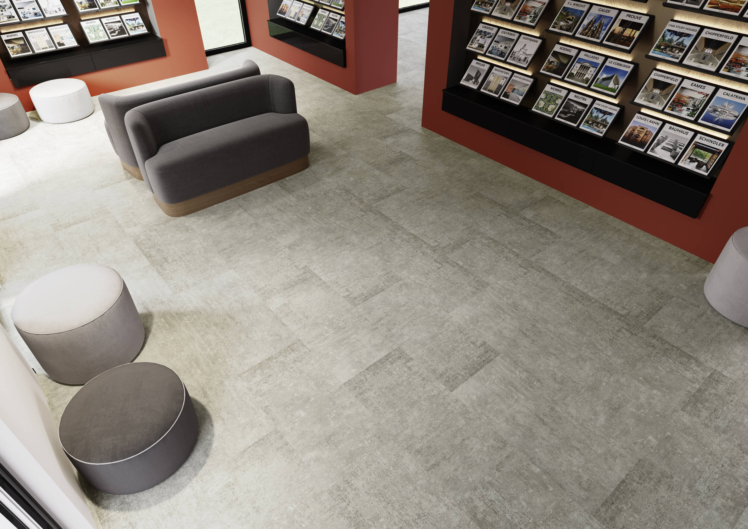 Joka Klebe-Vinyl DESIGN 555 2,5mm/NS 0,55mm Dryback 5605 Granit Slab