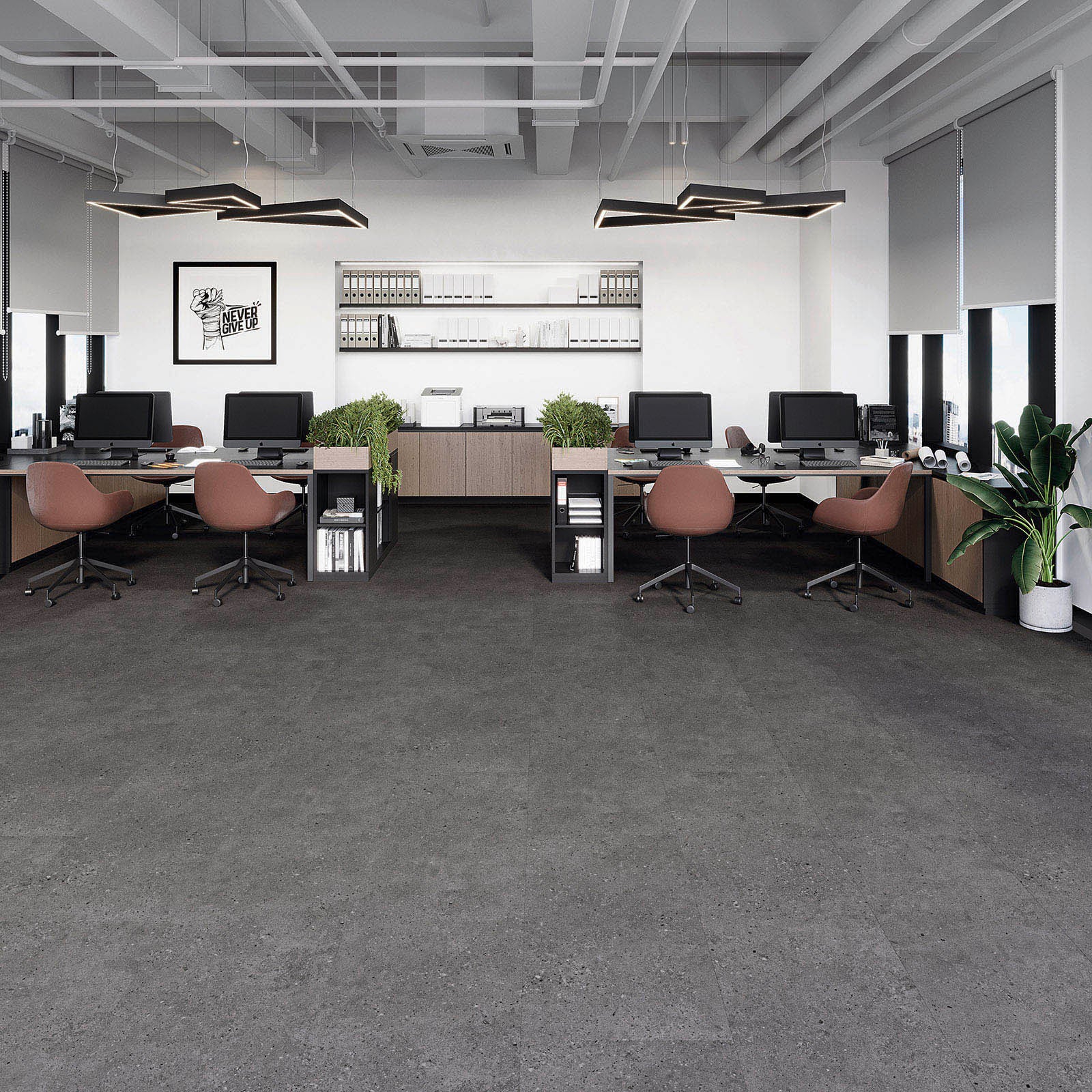 Joka Klebe-Vinyl Design 555 Evolut 2,5/0,55mm 5921 Grey Terrazzo 98,6x49,3