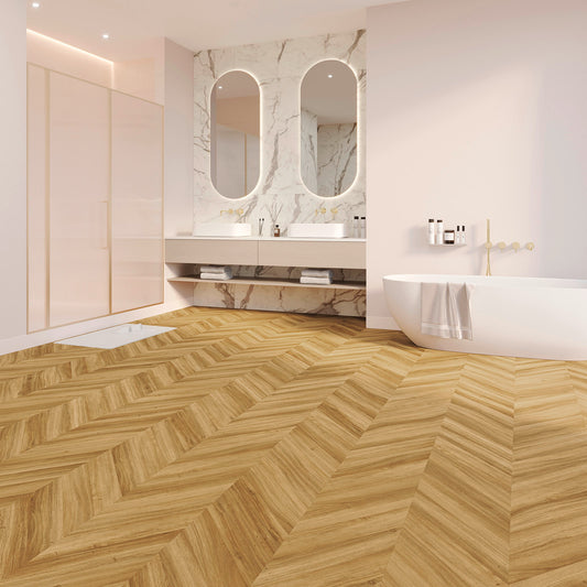 Joka Klebe-Vinyl Design 555 Evolut 2,5/0,55mm Chevron 5803 Amber Oak 52,26x9,24cm