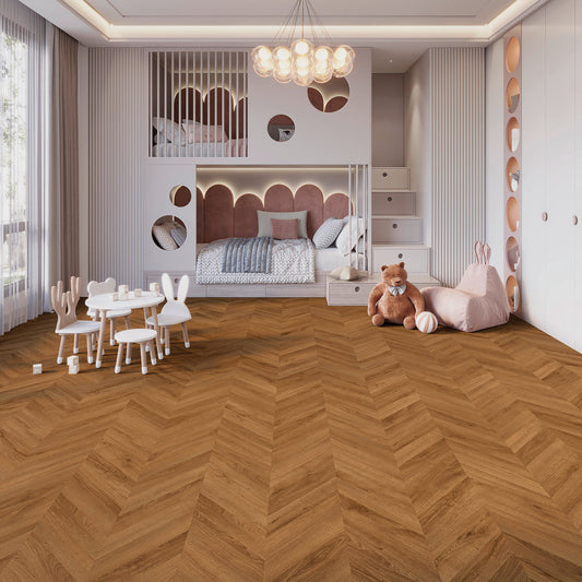 Joka Klebe-Vinyl Design 555 Evolut 2,5/0,55mm Chevron 5805 Cognac Oak EIR 52,26x9,24