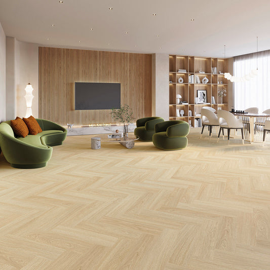 Joka Klebe-Vinyl Design 555 Evolut 2,5/0,55mm Fischgrät 5101 Almond Oak EIR 63,20x15,8
