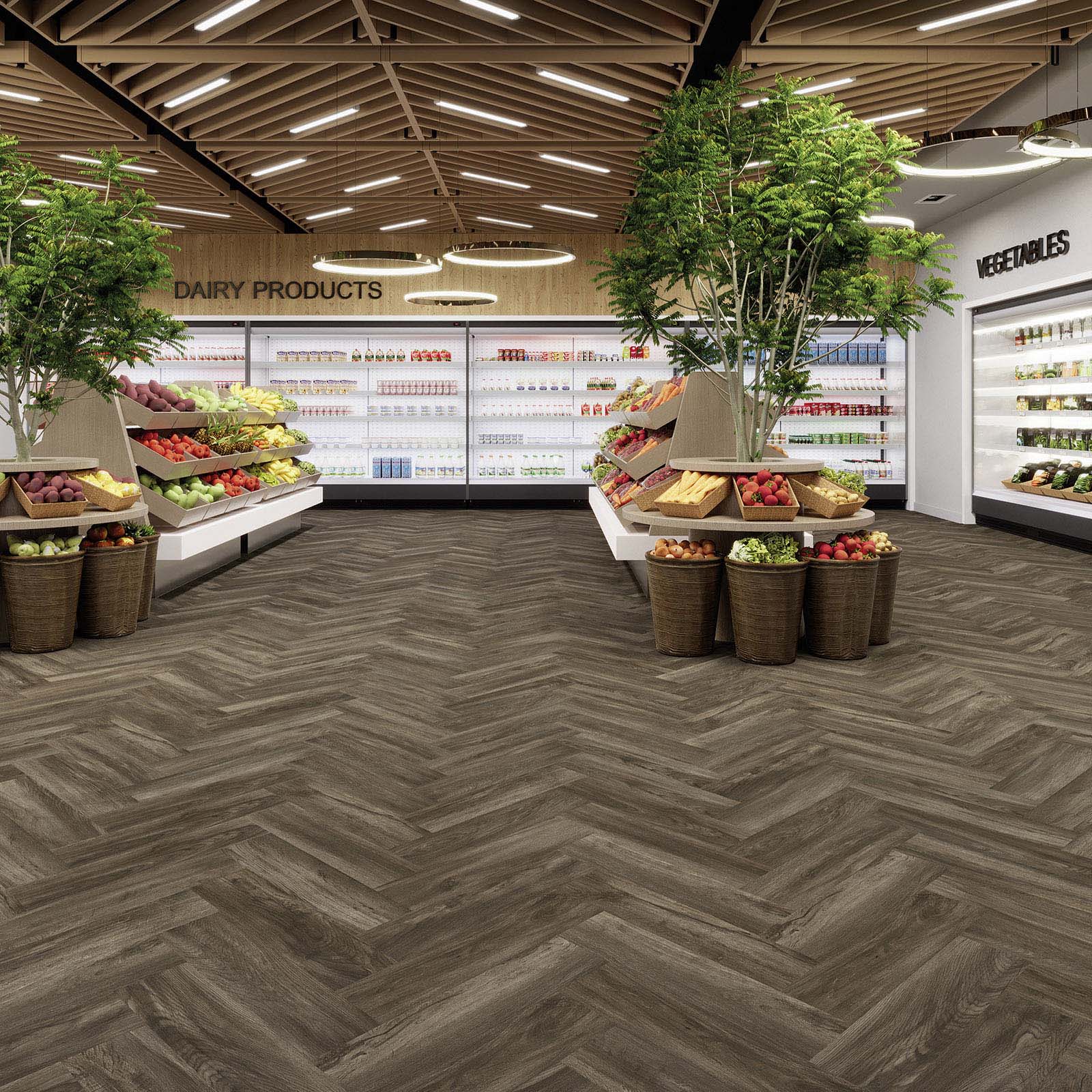 Joka Klebe-Vinyl Design 555 Evolut 2,5/0,55mm Fischgrät 5106 Mud Oak EIR 63,20x15,80cm
