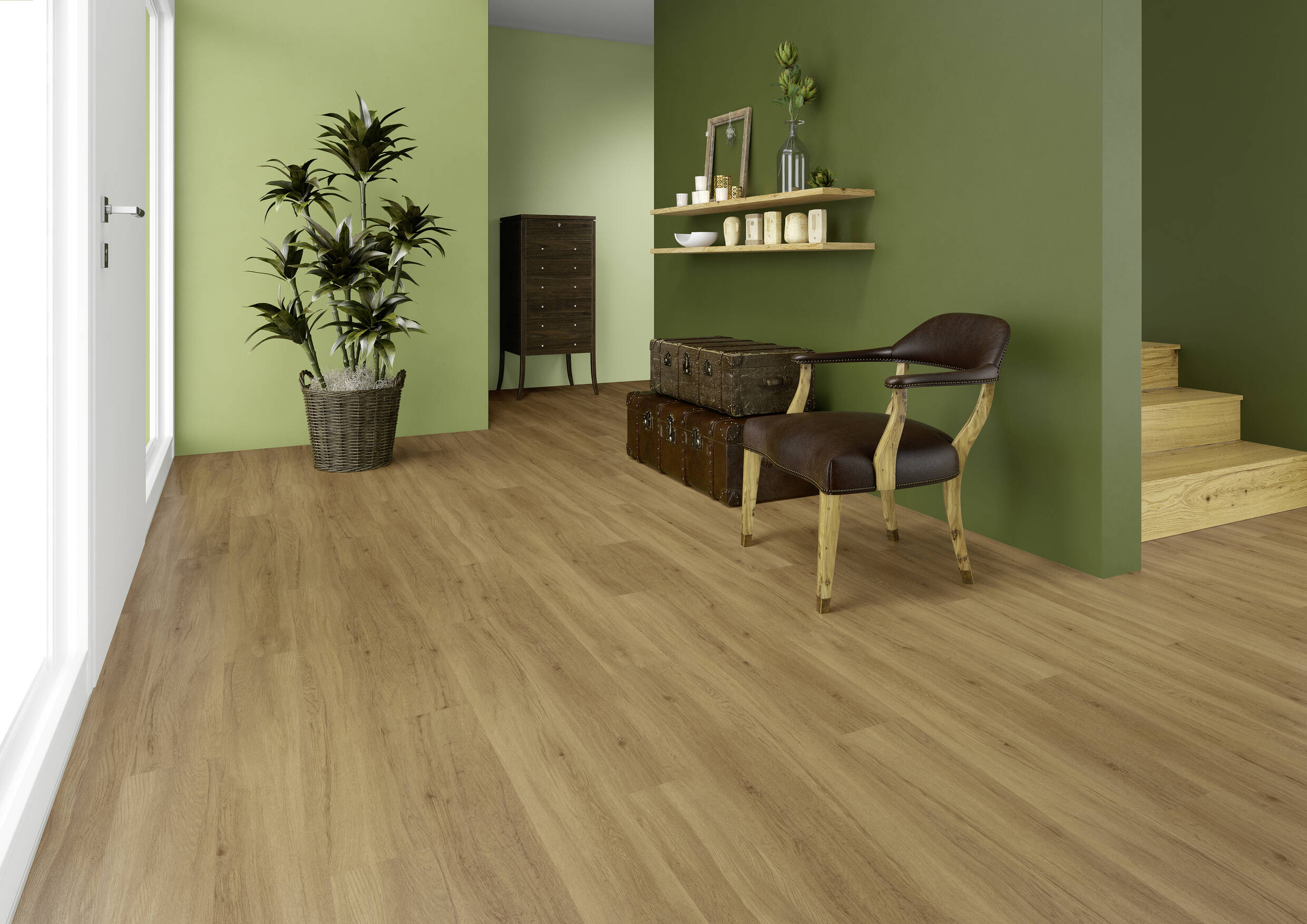 Joka Klick-Vinyl Classic Designböden 340 HDF KORK 9,6mm/32er 4212 (4502Trad. Oak)