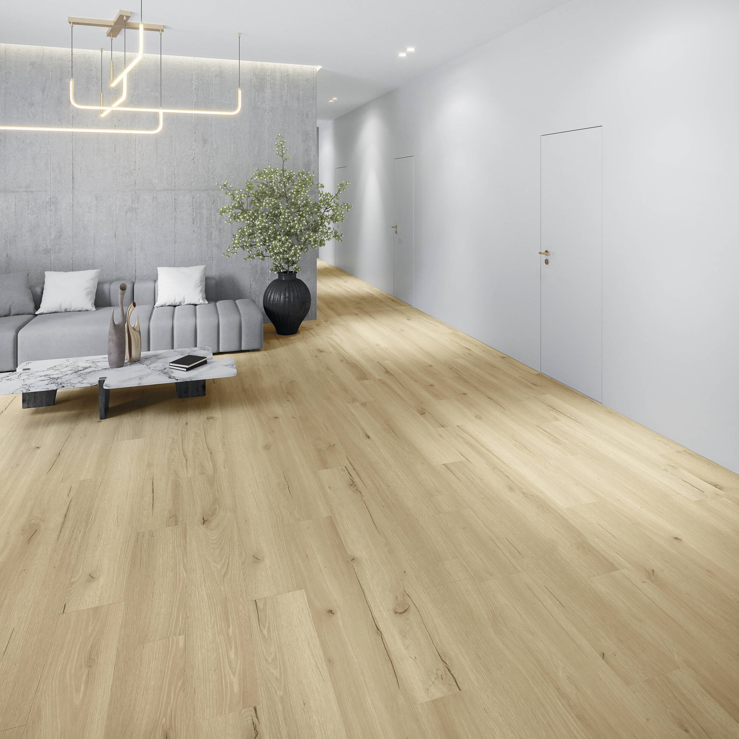 Joka Klick-Vinyl DESIGN 555 Wooden Styles Click 7,0mm/NS 0.55mm m. IXPE 702X OakCream EIR 1