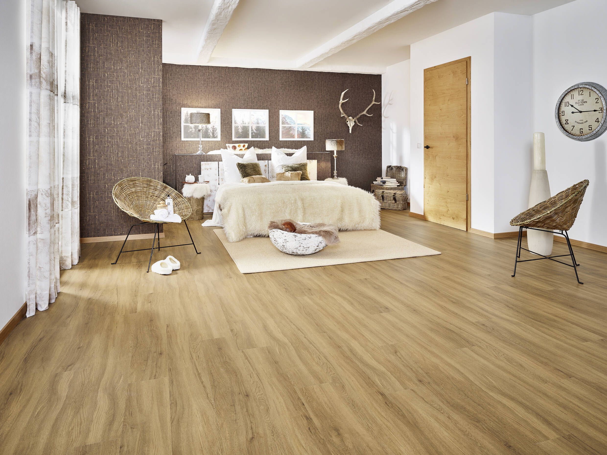 Joka Klick-Vinyl Designböden 340 Rigid Board m. IXPE DESIGN 340 Click+ 5,0mm/NS 0.4mm 812X Pure Oak