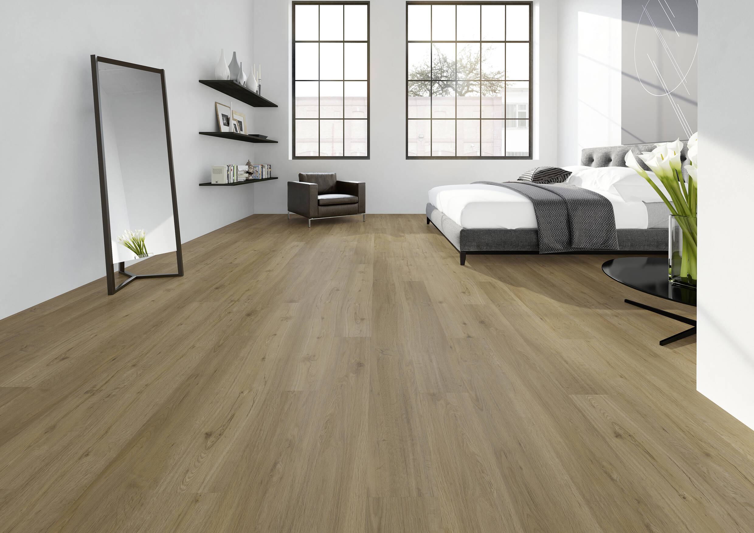 Joka Klick-Vinyl Designböden 340 Rigid Board m. IXPE DESIGN 340 Click+ 5,0mm/NS 0.4mm 833X Waxed Oak