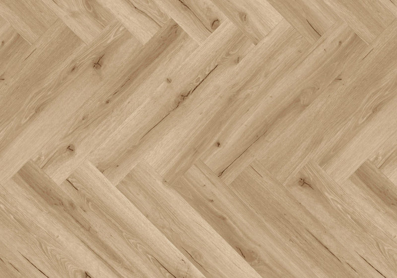 Joka Klick-Vinyl Designböden 555 Wooden Styles Herringbone Click 7,0/0,55 mm m. IXPE 702H Oak Cream EIR
