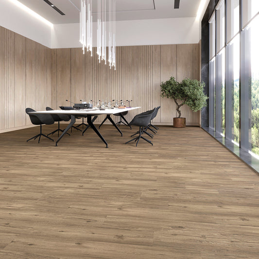 Joka Klick-Vinyl Designböden DESIGN 555 Click 5,0mm/NS 0.55mm Rigid Board m. IXPE 509 Spring Oak 17,78x121,28