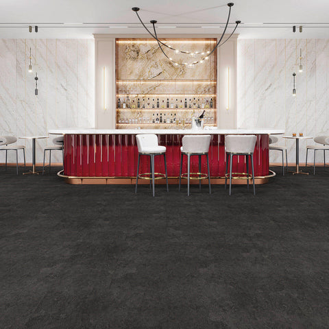 Joka Klick-Vinyl Designböden DESIGN 555 Click 5,0mm/NS 0.55mm Rigid Board m. IXPE 542 Black Slate 45,72x91,44