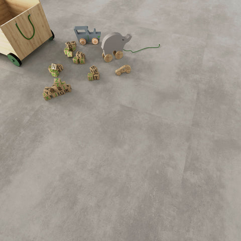 Joka Klick-Vinyl Designböden DESIGN 555 Click 5,0mm/NS 0.55mm Rigid Board m. IXPE 607 Industrial concrete light