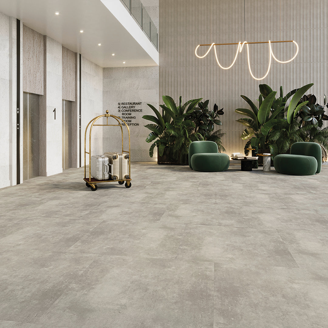 Joka Klick-Vinyl Designböden DESIGN 555 Click 5,0mm/NS 0.55mm Rigid Board m. IXPE 609 Patchy Concrete