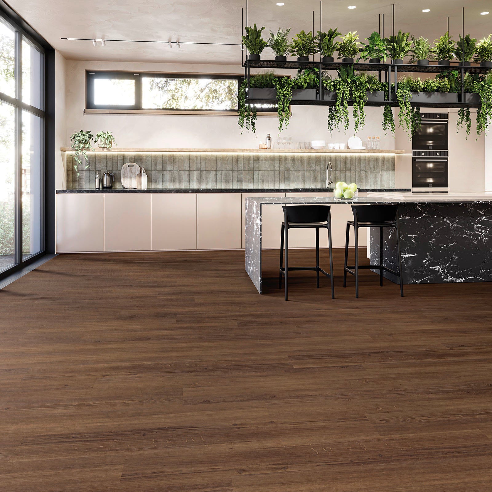 Joka Klick-Vinyl Designböden DESIGN 555 Click 6,0mm/NS 0.55mm Rigid Board m. IXPE 209 Incredible Dark Oak