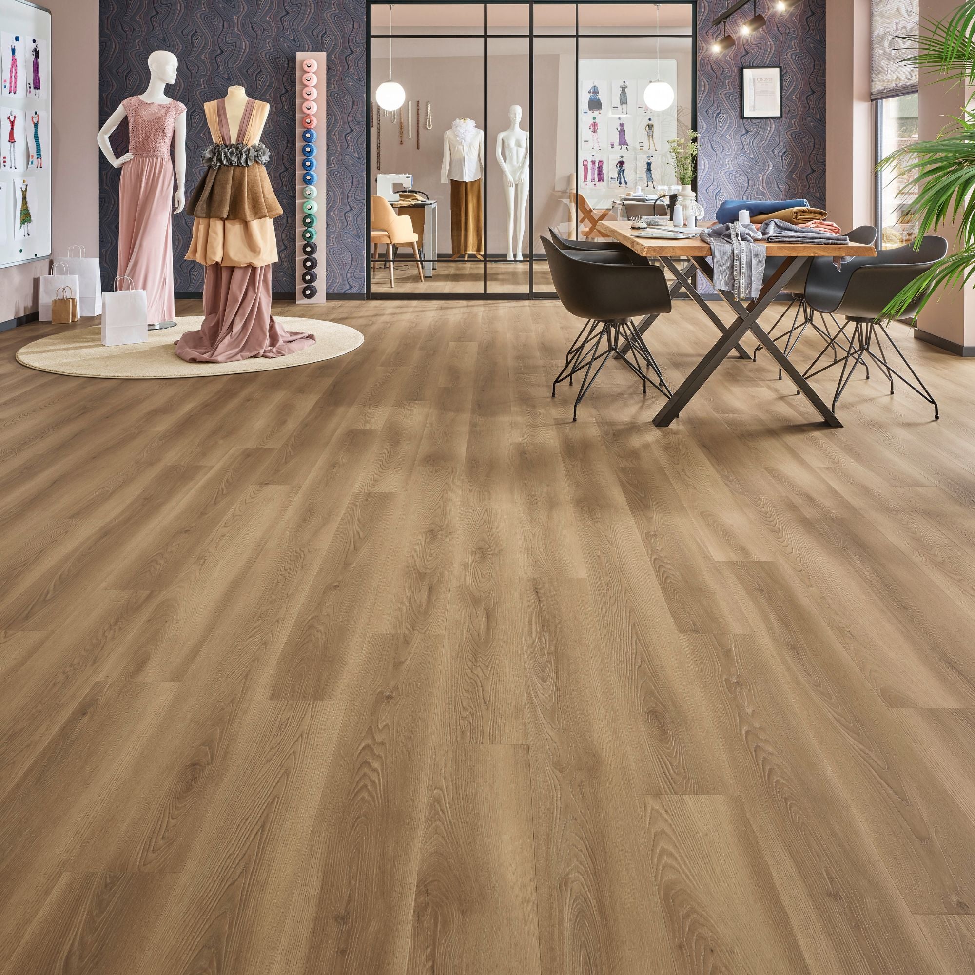 Joka Klick-Vinyl Designböden DESIGN 555 Click 6,0mm/NS 0.55mm Rigid Board m. IXPE 540 Timeless Oak
