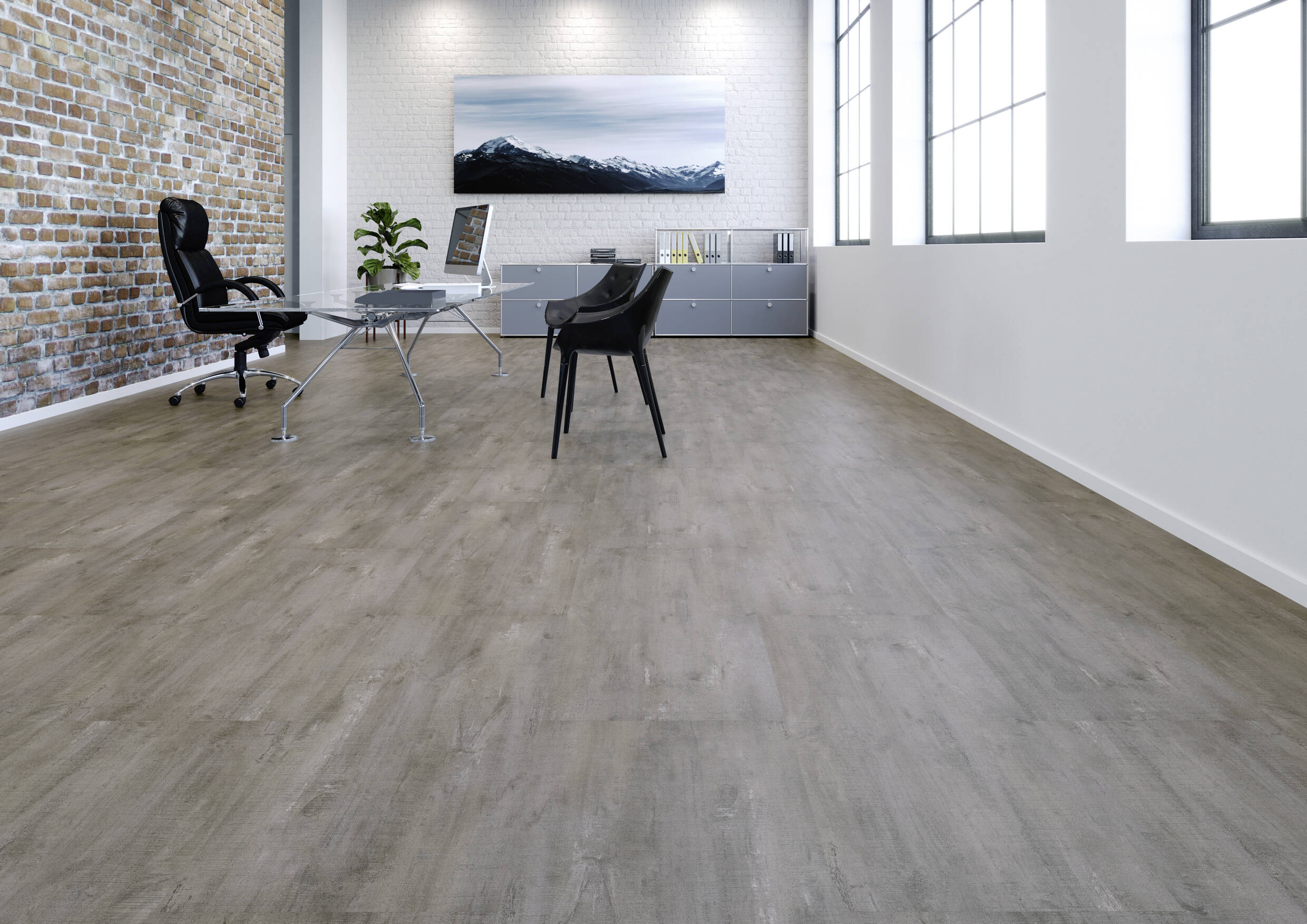 Joka Klick-Vinyl Designböden Sinero HDF Clickvariante 8,5/34er 511 Grey Cementa